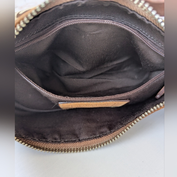 Coach Vintage Leather Canvas Women's Shoulder Hand Bag - Picture 14 of 14